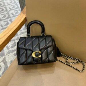 Coach Tabby Top Handle Bag With Quilting